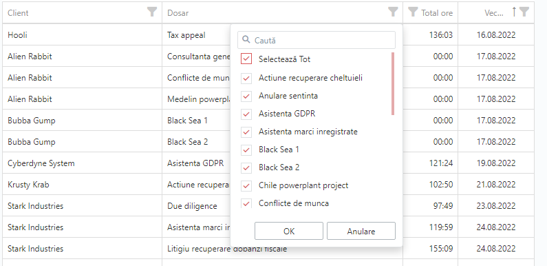 bubble - filtru grid - contract